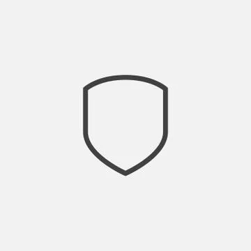 Shield Icon Vector Logo Template, protect logo Stock Illustration