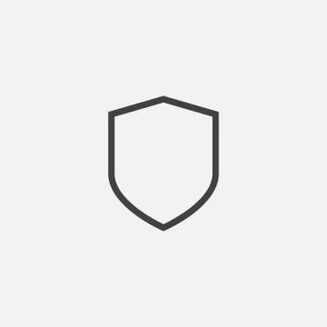 Shield Icon Vector Logo Template, protect logo Stock Illustration