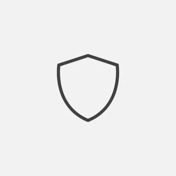 Shield Icon Vector Logo Template, protect logo Stock Illustration
