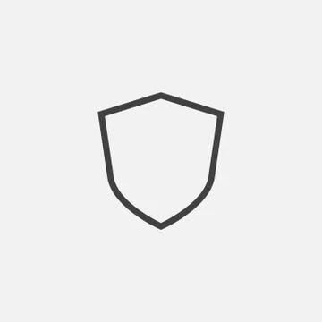 Shield Icon Vector Logo Template, protect logo Stock Illustration