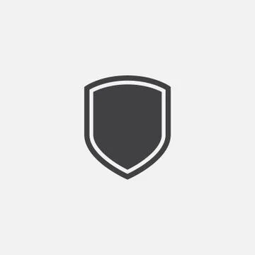 Shield Icon Vector Logo Template, protect logo Stock Illustration