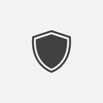 Shield Icon Vector Logo Template, protect logo Stock Illustration