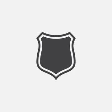 Shield Icon Vector Logo Template, protect logo Stock Illustration