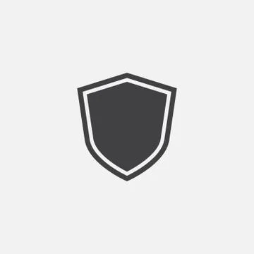 Shield Icon Vector Logo Template, protect logo Stock Illustration
