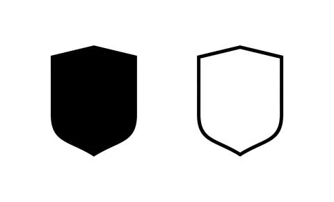 Shield icon vector. Protection icon. Security sign and symbol Stock Illustration