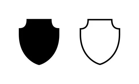Shield icon vector. Protection icon. Security sign and symbol Illustrazione stock
