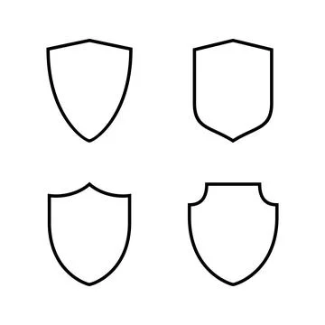 Shield icon vector. Protection icon. Security sign and symbol Stock Illustration