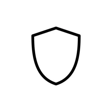 Shield icon vector. Protection icon vector. Security vector icon Stock Illustration