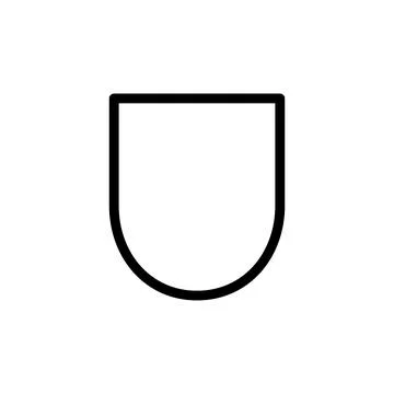 Shield icon vector. Protection icon vector. Security vector icon Stock Illustration