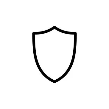 Shield icon vector. Protection icon vector. Security vector icon Stock Illustration