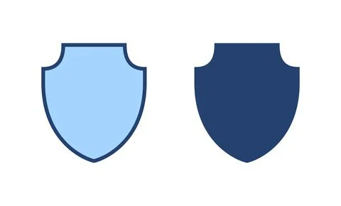 Shield icon vector. Protection icon. Security sign and symbol Illustrazione stock
