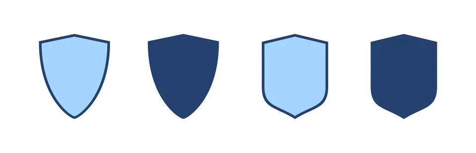 Shield icon vector. Protection icon. Security sign and symbol Illustrazione stock