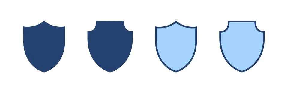 Shield icon vector. Protection icon. Security sign and symbol Illustrazione stock
