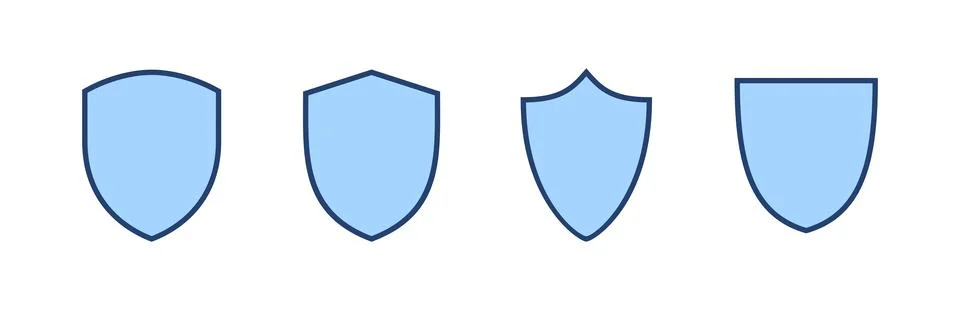 Shield icon vector. Protection icon. Security sign and symbol Illustrazione stock