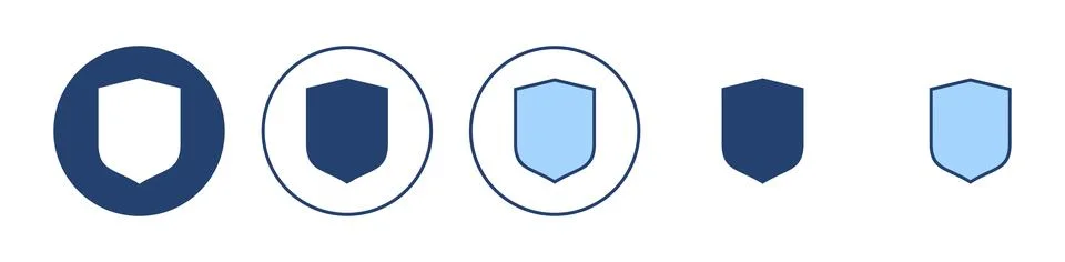 Shield icon vector. Protection icon. Security sign and symbol 库存插图