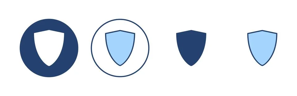 Shield icon vector. Protection icon. Security sign and symbol 库存插图