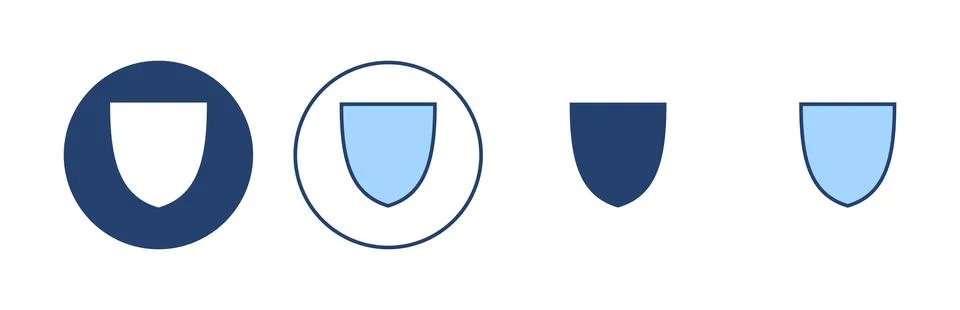 Shield icon vector. Protection icon. Security sign and symbol 库存插图