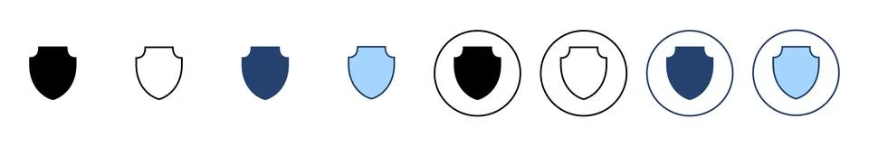 Shield icon vector. Protection icon. Security sign and symbol Stock Illustration