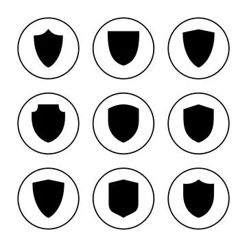Shield icon vector. Protection icon. Security sign and symbol 库存插图