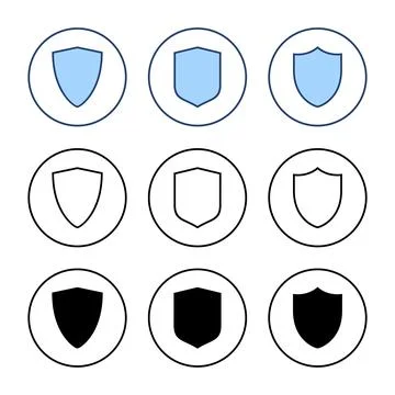 Shield icon vector. Protection icon. Security sign and symbol Illustrazione stock