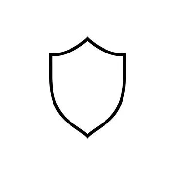Shield icon vector. Protection icon. Security sign and symbol Stock Illustration