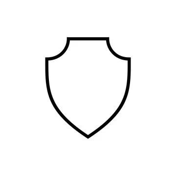 Shield icon vector. Protection icon. Security sign and symbol Illustrazione stock