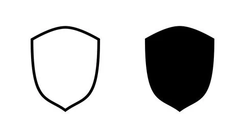 Shield icon vector. Protection icon. Security sign and symbol Illustrazione stock