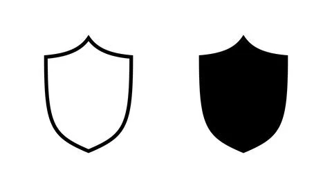 Shield icon vector. Protection icon. Security sign and symbol 库存插图
