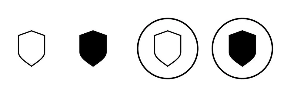 Shield icon vector. Protection icon. Security sign and symbol Stockillustratie