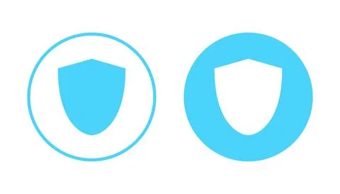 Shield icon vector. Protection icon. Security sign and symbol Stock Illustration