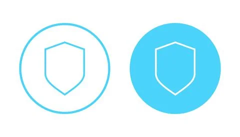 Shield icon vector. Protection icon. Security sign and symbol 库存插图