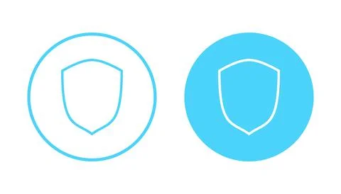 Shield icon vector. Protection icon. Security sign and symbol Stock Illustration