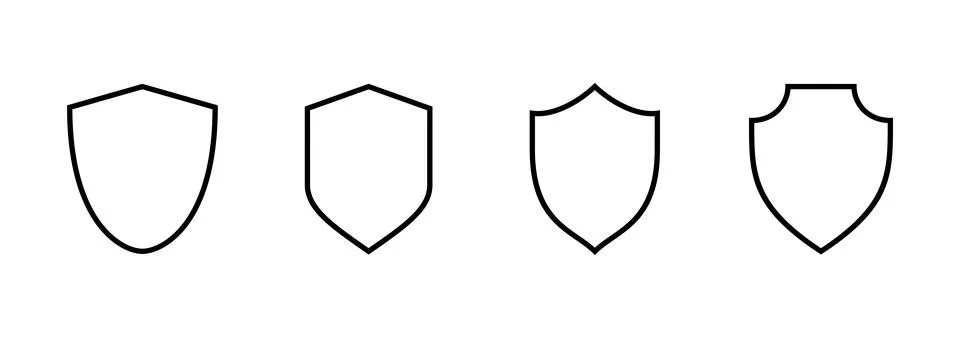 Shield icon vector. Protection icon. Security sign and symbol Stock Illustration