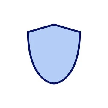 Shield icon vector. Protection icon. Security sign and symbol Stock Illustration