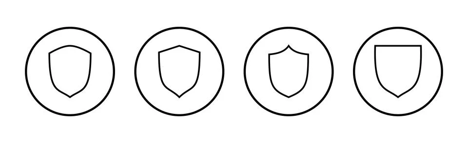 Shield icon vector. Protection icon. Security sign and symbol Stock Illustration