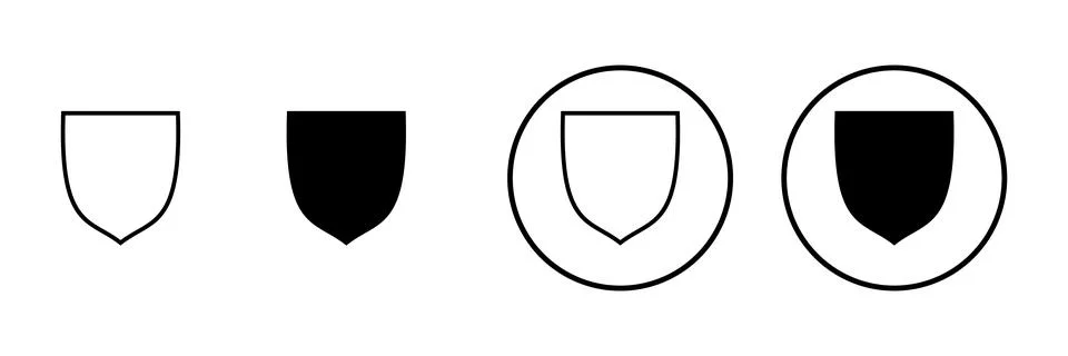 Shield icon vector. Protection icon. Security sign and symbol Stock Illustration