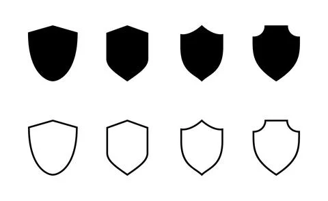 Shield icon vector. Protection icon. Security sign and symbol Stock Illustration