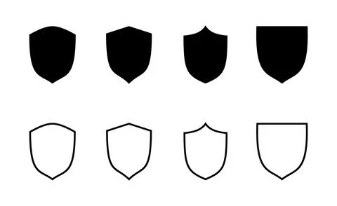 Shield icon vector. Protection icon. Security sign and symbol Stock Illustration