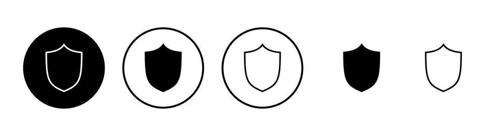 Shield icon vector. Protection icon. Security sign and symbol Illustrazione stock