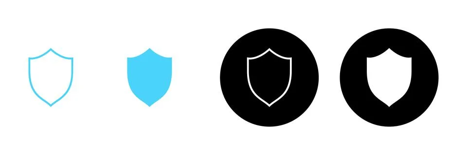 Shield icon vector. Protection icon. Security sign and symbol Stock Illustration