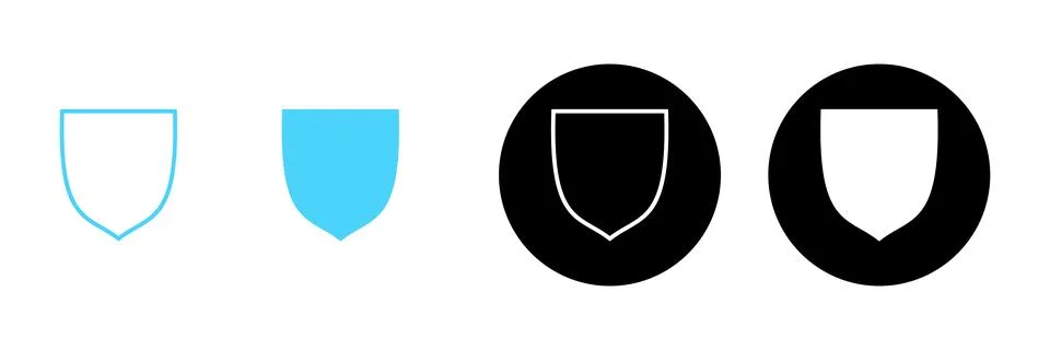 Shield icon vector. Protection icon. Security sign and symbol Illustrazione stock