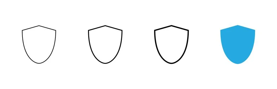 Shield icon vector. Protection icon. Security sign and symbol Stock-Illustration