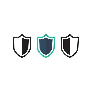 Shield icon vector. Secure and protection icon symbol illustration Stock Illustration