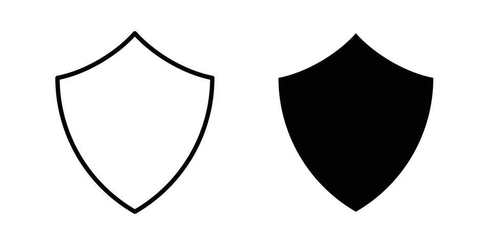 Shield icon vector symbol graphics Stock Illustration