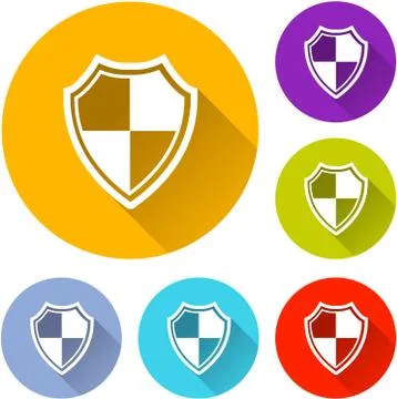 Shield icons Stock Illustration