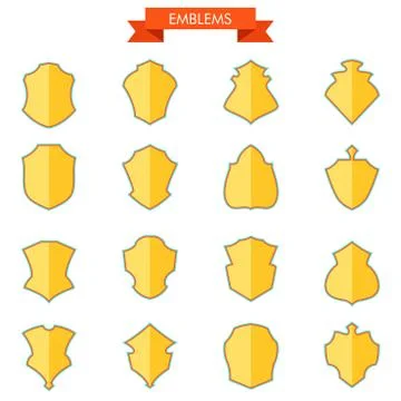 Shield icons Stock Illustration