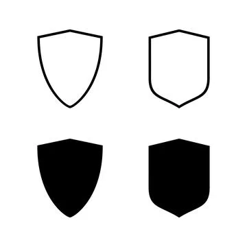 Shield icons vector. Protection icon. Security sign and symbol 库存插图