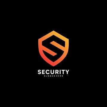 Shield with Initial S logo design inspiration Stock Illustration