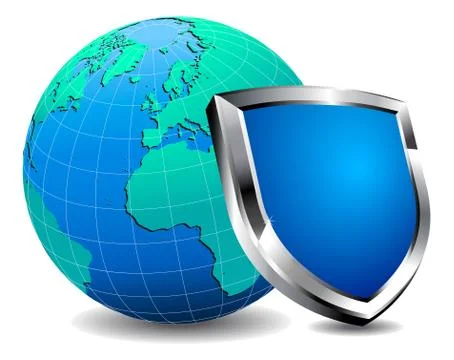 Shield Internet Protection Stock Illustration