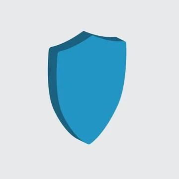 Shield isometric icon vector Stock Illustration